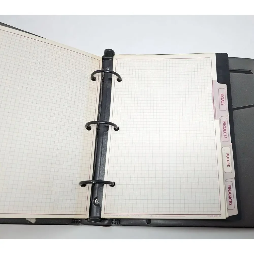 Vintage 90s Burgundy Day Runner Planner Calendar  71872